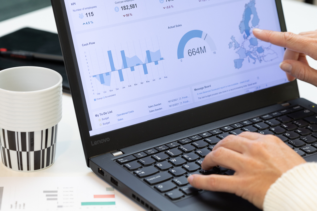 screenshot of Mercur Business Control